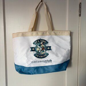 NEW Disney Cruise Line 25th Silver Anniversary Castaway Club Tote Bag